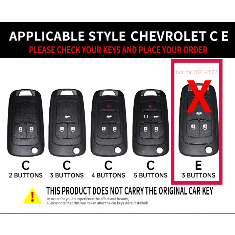 Car Key Case Cover FOB Shell For Camaro