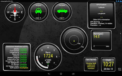 Universal OBD2 low profile Scanner